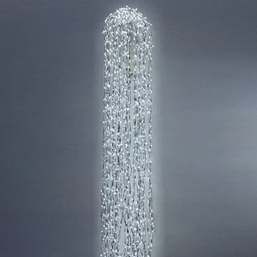 Гирлянда Дреды 1.5 м, белый провод, белый, с мерцанием