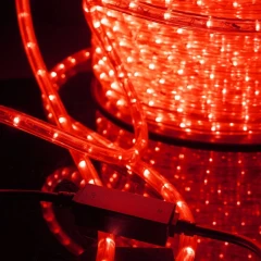 Гирлянда Дюралайт, 220 В, 13 мм, бухта 100 м, красный