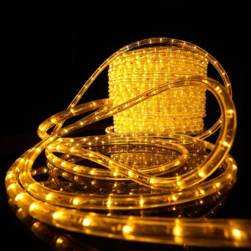 Гирлянда Дюралайт, 220 в, 13 мм, бухта 100 м, теплый белый