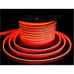Гирлянда Гибкий неон 24 В, 8х15 мм, бухта 50 м, красный, двусторонний