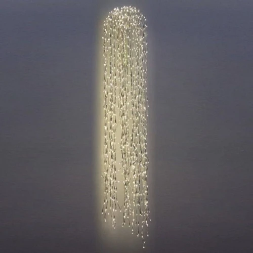 Гирлянда Дреды 1.5 м, чёрный провод, тёплый белый, без мерцания