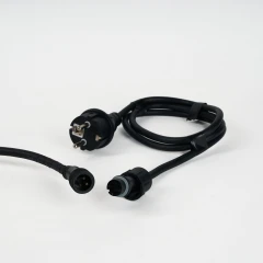 Импульсный источник питания для дюралайта 220/24 В, 100 Вт, 1.5 м, черный, с вилкой