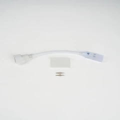 Соединитель нить-неон, белый, 2Pin