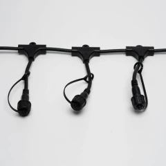 Шина 2.3 м, 20 Т-коннекторов, черный провод, 2Pin