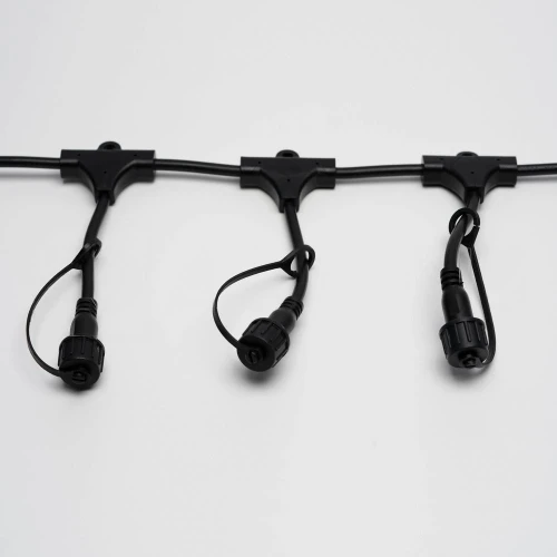 Шина 2.3 м, 20 Т-коннекторов, черный провод, 2Pin