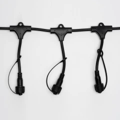 Шина 2.3 м, 20 Т-коннекторов, черный провод, 2Pin