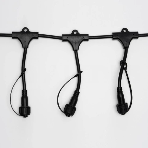 Шина 2.3 м, 20 Т-коннекторов, черный провод, 2Pin