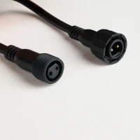 Удлинитель 0.3 м, 2Pin, черный, мама-папа