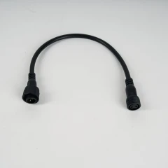 Удлинитель 0.3 м, 2Pin, черный, мама-папа