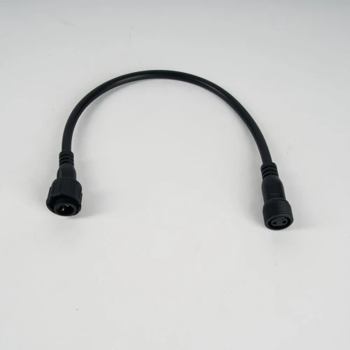 Удлинитель 0.3 м, 2Pin, черный, мама-папа