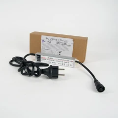 Импульсный источник питания 220/24 В, 100 Вт, 1.5 м, черный, с вилкой