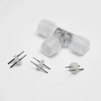 Соединитель дюралайт-нить, белый, 2Pin