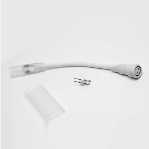 Соединитель дюралайт-нить, белый, 2Pin