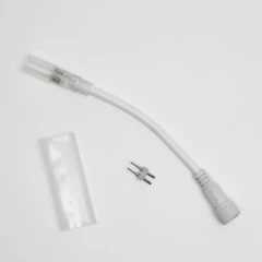 Соединитель дюралайт-нить, белый, 2Pin