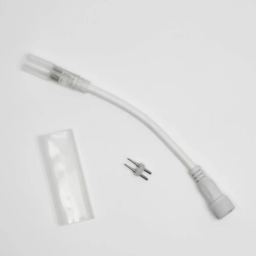 Соединитель дюралайт-нить, белый, 2Pin