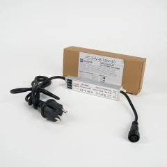 Импульсный источник питания 220/24 В, 30 Вт, 1.5 м, черный, с вилкой