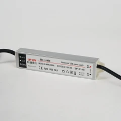 Импульсный источник питания 220/24 В, 30 Вт, 1.5 м, черный, с вилкой