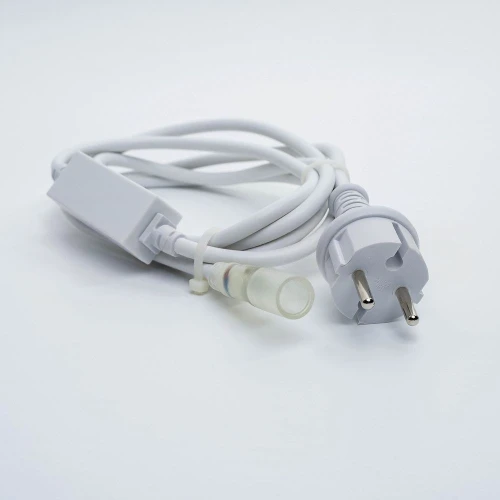 Комплект подключения для дюралайта 2 А, 2 м, белый, с вилкой