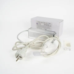 Импульсный источник питания для двустороннего неона 220/24 В, 150 Вт, 1.5 м, белый, с вилкой
