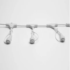 Шина 2.3 м, 20 Т-коннекторов, белый провод, 2Pin