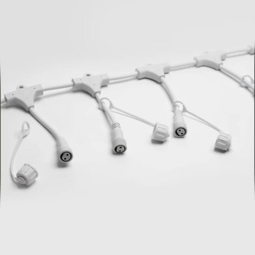 Шина 2.3 м, 20 Т-коннекторов, белый провод, 2Pin