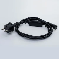 Блок питания 3А, 1.5м, универсальный, черный, с вилкой