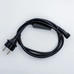 Блок питания 3А, 1.5м, универсальный, черный, с вилкой