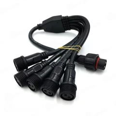 Разветвитель 1-5, 2Pin, черный