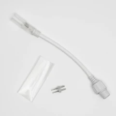 Соединитель нить-дюралайт, белый, 2Pin