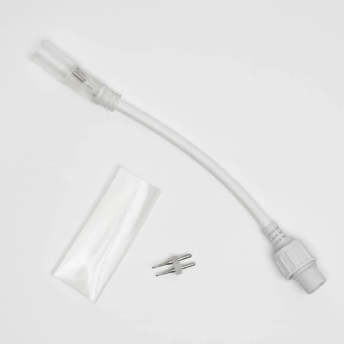 Соединитель нить-дюралайт, белый, 2Pin