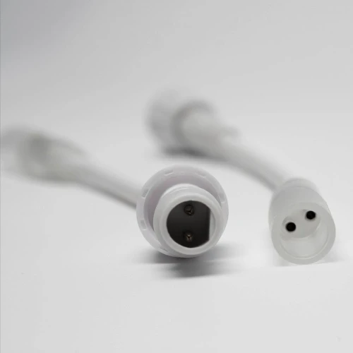 Соединитель нить-дюралайт, белый, 2Pin