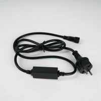 Блок питания 6А, 1.5м, универсальный, черный, с вилкой