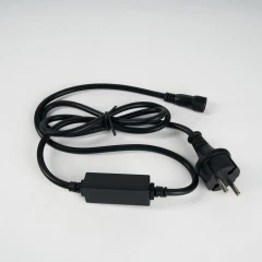 Блок питания 6А, 1.5м, универсальный, черный, с вилкой