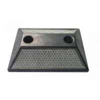 Катафот (светоотражатель) дорожный КД-3 алюминиевый, с крепежом, белый