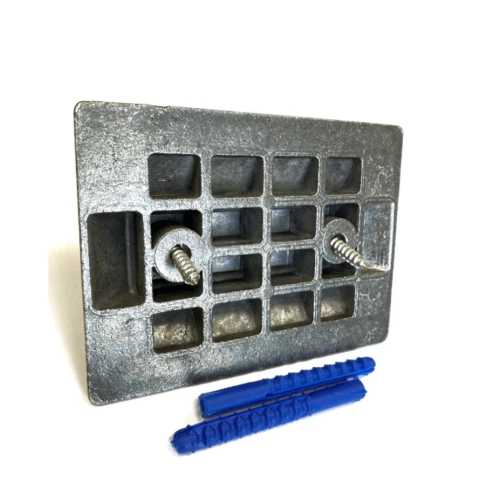 Катафот (светоотражатель) дорожный КД-3 алюминиевый, с крепежом, белый