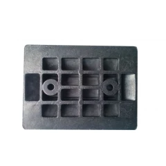 Катафот (светоотражатель) дорожный КД-3 алюминиевый, с крепежом, белый