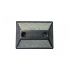 Катафот (светоотражатель) дорожный КД-3 алюминиевый, с крепежом, белый