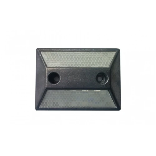 Катафот (светоотражатель) дорожный КД-3 алюминиевый, с крепежом, белый