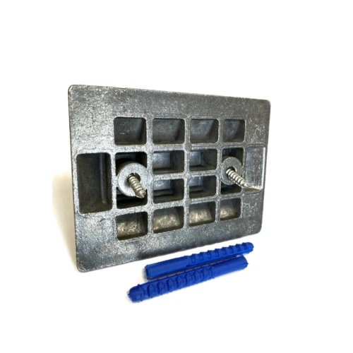 Катафот (светоотражатель) дорожный КД-3 алюминиевый, с крепежом, красный