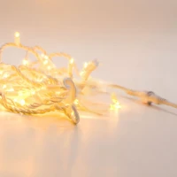 Гирлянда Нить, 220 В, 10 м, белый провод, каучук (резина), тёплый белый, без мерцания