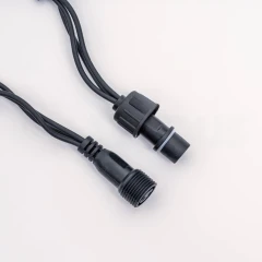 Светодиодная сеть 2х2 м, чёрный провод, ПВХ, тёплый белый, без мерцания