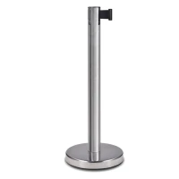 Стойка ограждения c лентой 2 м, материал AISI304 PSLN-226322 однотонная лента