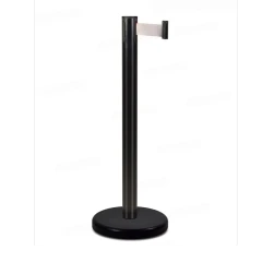 Стойка ограждения с лентой 4,5 м BSLN-X87635 BLACK red/white или yellow/black