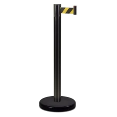 Стойка ограждения с лентой 2 м BSLN-326332 BLACK red/white или yellow/black