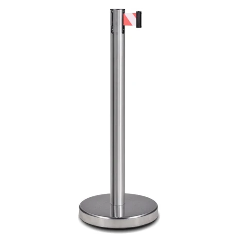 Стойка ограждения c лентой 3 м материал AISI304 PSLN-226323 red/white или yellow/black