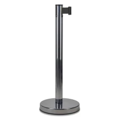 Стойка ограждения с лентой 2 м BSLN-326332 CHROME однотонная лента