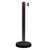 Стойка ограждения с лентой 2 м BSLN-Х86332 BLACK red/white или yellow/black