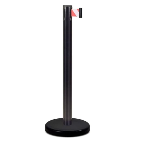 Стойка ограждения с лентой 2 м BSLN-Х86332 BLACK red/white или yellow/black