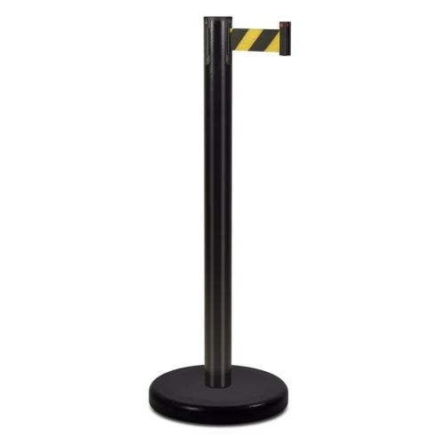 Стойка ограждения с лентой 2 м BSLN-Х86332 BLACK red/white или yellow/black