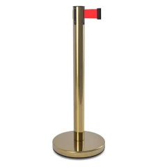 Cтойка ограждения с лентой 2 м BSLN-426342 однотонная лента